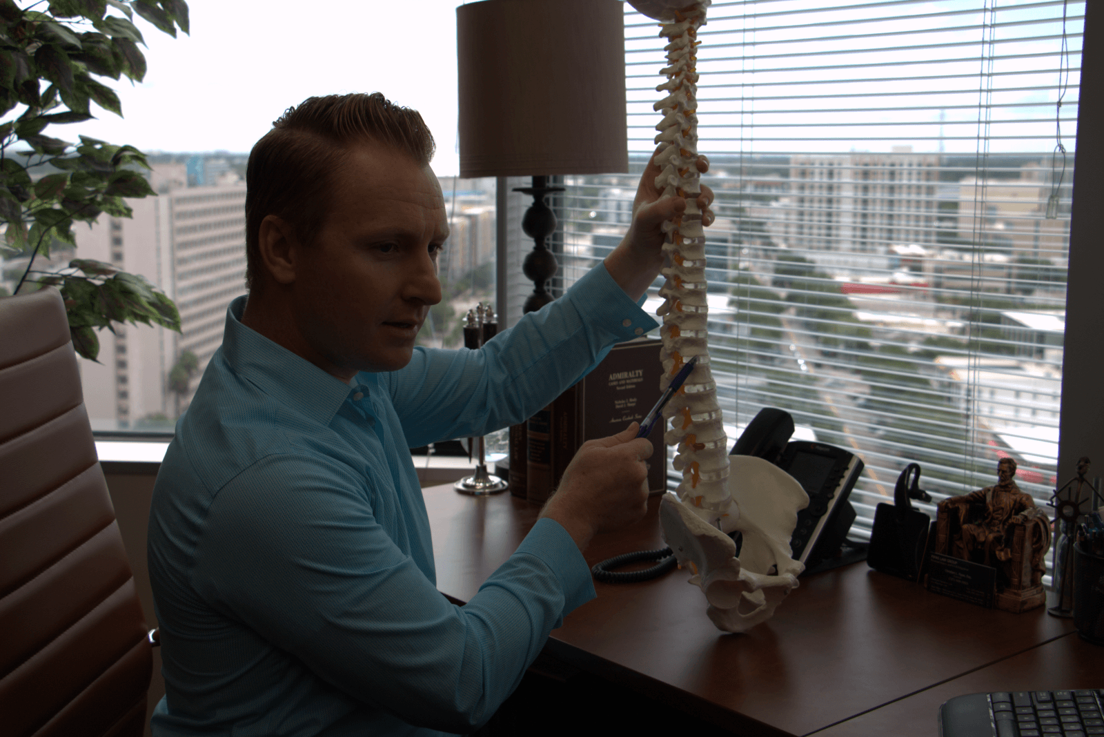 Attorney meeting with a client at Pipas Law Group