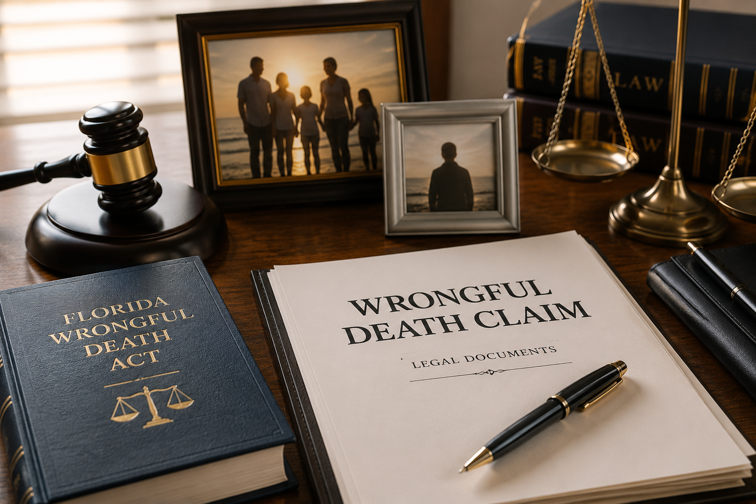 Family documents being reviewed for a Florida wrongful death claim