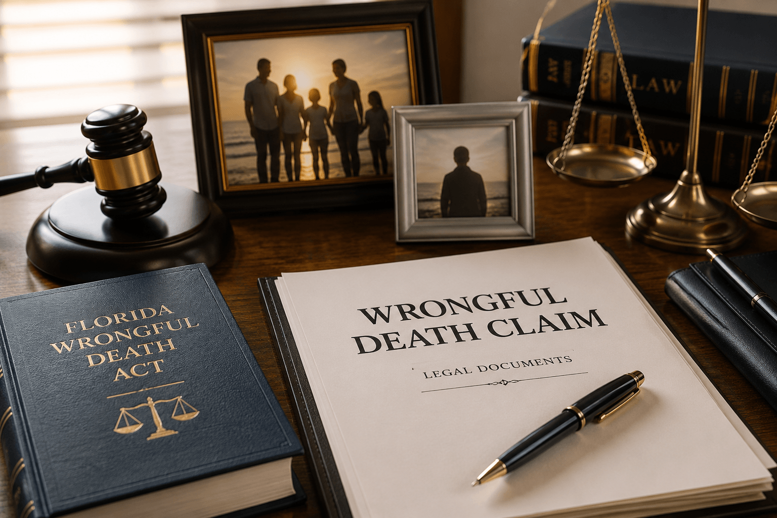 Family documents being reviewed for a Florida wrongful death claim